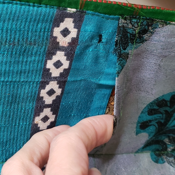 Recycled Sari fabric 3 pocket folder - Picture 8 of 8